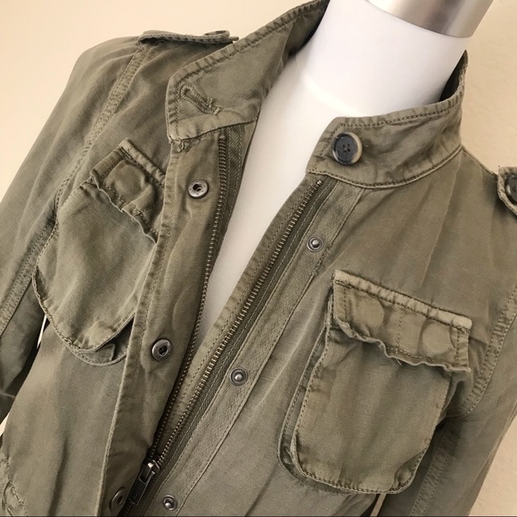 LOFT Petite Utility Jacket in Washed Army Green - Picture 4 of 8